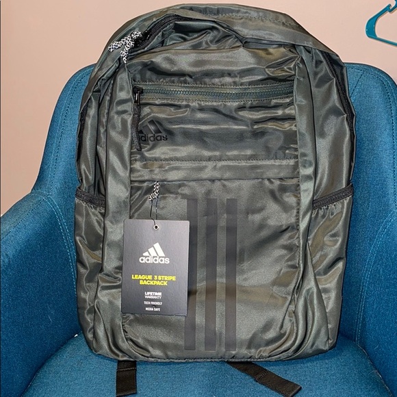 adidas Handbags - Adidas League 3 Striped Backpack- NWT
